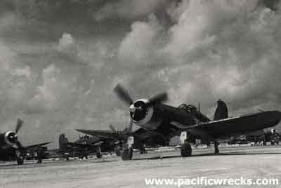 Pacific Wrecks Vmf F U Corsairs Taxing At Peleliu Airfield