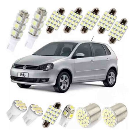 Kit Lampadas Led Golf Polo Hatch Pingo Teto Placa Ré Torpedo Danlif