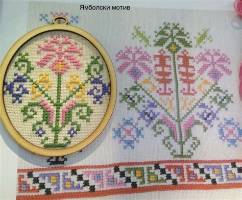 Ямболски мотив | Crochet lace pattern, Folk embroidery, Cross stitch ...