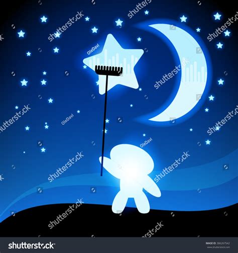 Moon Star Icon Night Sky Stars Stock Vector Royalty Free 386267542