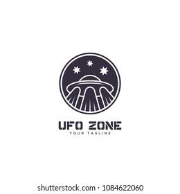 Ufo Zone Logo Design Template Vector Stock Vector Royalty Free