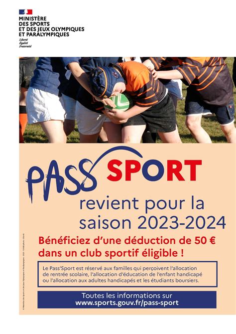 Le Pass Sport reconduit pour la saison 2023 2024 Mairie de Panissières