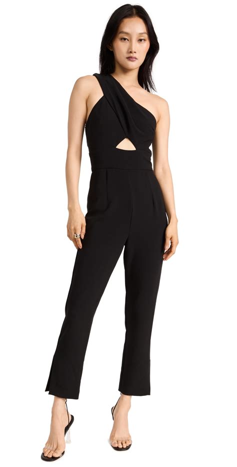 Black Halo Honey Jumpsuit Black Editorialist