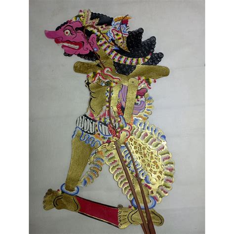 Jual Wayang Kulit Sapi Asli Burisrawa Burisrowo Kualitas Biasa Ukuran