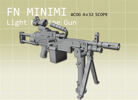 FN Minimi Light Machine Gun