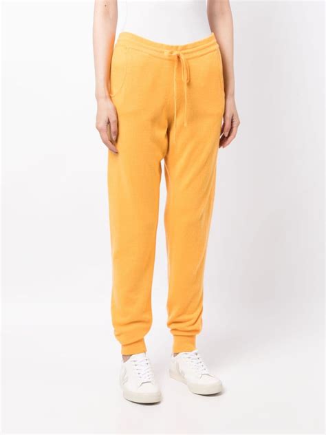 Teddy Cashmere Milano Cashmere Track Pants Orange Farfetch