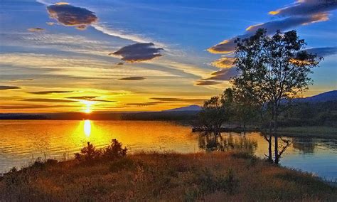 Fondo Escritorio Paisaje Amanecer En El Lago Paisaje Amanecer