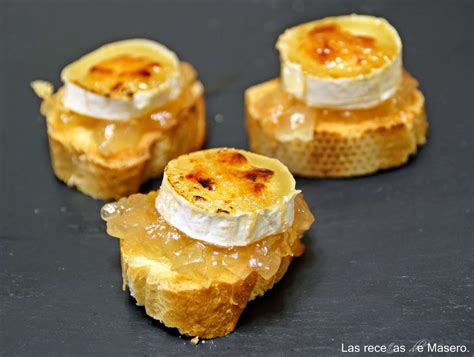 Canapé de rulo de cabra caramelizado Receta Petitchef