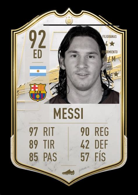 Messi Icon Fifa Card Good Soccer Players Fifa