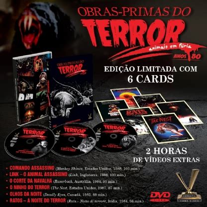 Dvd Obras Primas Do Terror Animais Em F Ria