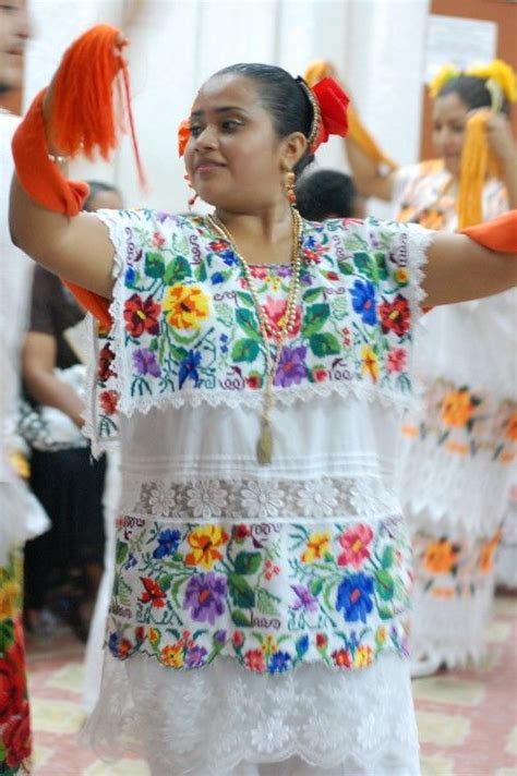 Jarana Ternos Yucatecos Traje T Pico Vestido De Ensue O