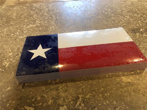 TEXAS FLAG OFFICIAL BUMPER STICKER PACK OF 50 BUMPER STICKERS MADE IN