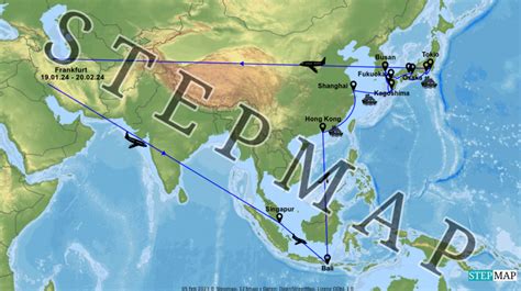 Stepmap Asien Landkarte F R Welt