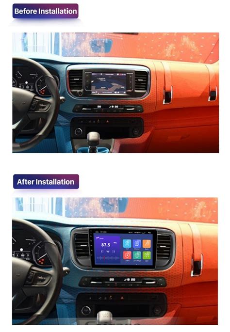 9 android 11 bilstereo Citroën jumpy 2016 2021 gps wifi carplay