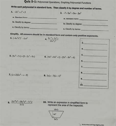 Gina Wilson All Things Algebra Answer Keys Wilson Algebra Pa