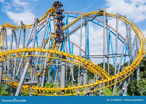 Six Flags Adventure Amusement Park in Mexico City Editorial Stock Image - Image of rail, height ...