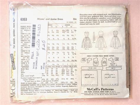 Vintage Sewing Pattern Dress Patterns - Etsy