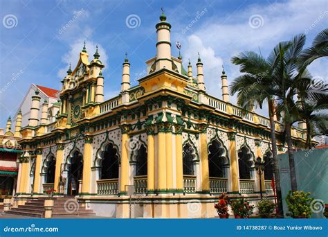 A Beautiful Mosque In Singapore Stock Image Image Of Attraction