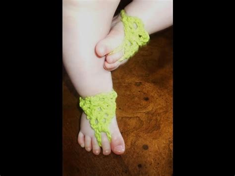 Crochet Baby Barefoot Sandals