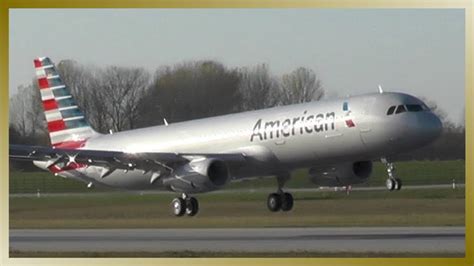 American Airlines Airbus A321 ️ N102nn ️ Takeoff And Landing Youtube