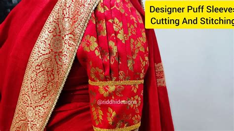 Designer Puff Sleeve Cutting And Stitching Trending Pleted Puff Baju