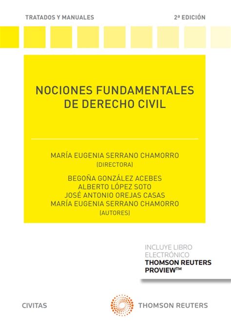 Libro Nociones Fundamentales De Derecho Civil 9788411256285