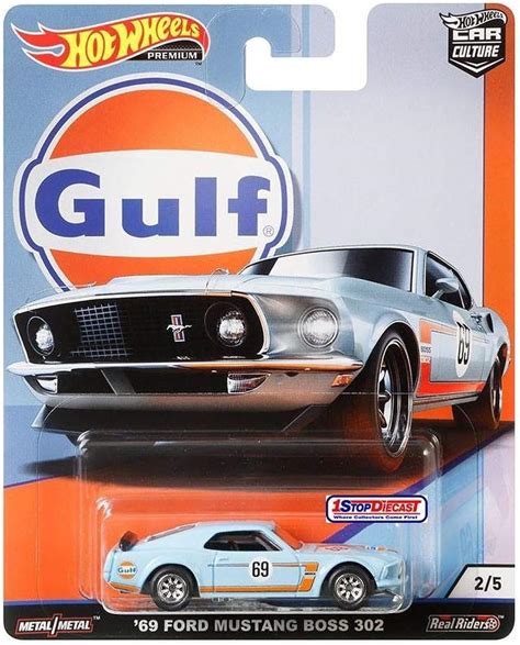 Amazon Hot Wheels Car Culture Gulf Oil Series 2 5 69 Ford