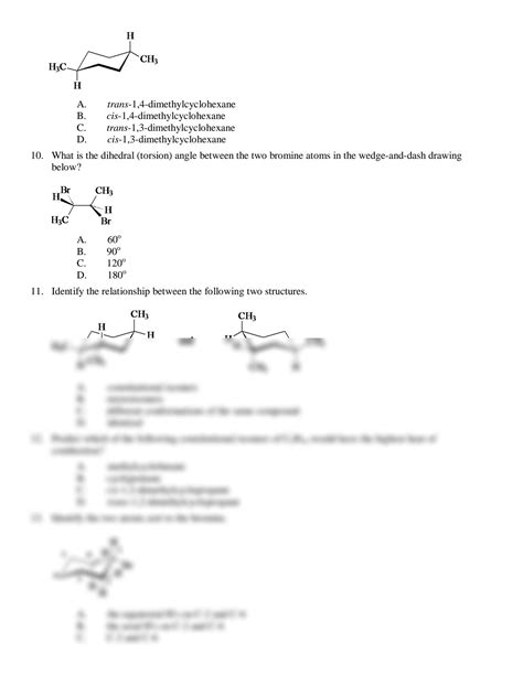 Solution Acs Review Conformations Of Alkanes And Cycloalkanes