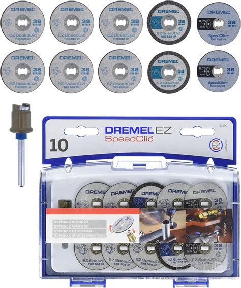 Kit D Accessoires Dremel Sc Ez Speedclic Coffret De Meules