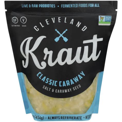 Cleveland Kitchen Kraut Classic Caraway Probiotic Sauerkraut 16 Oz Instacart