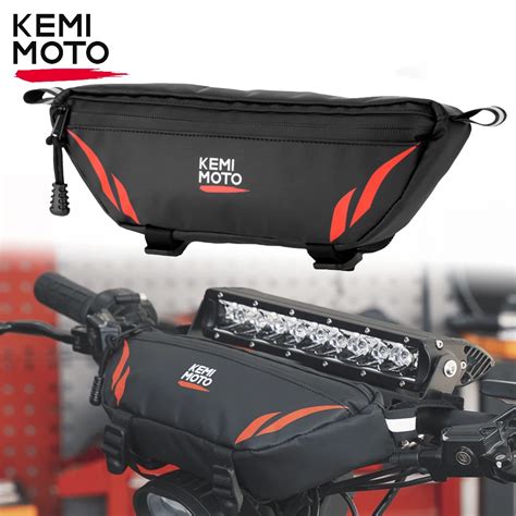 KEMIMOTO Bolsa Universal Para Manillar De Motocicleta Bolsa De