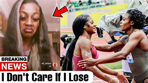 Wow Sha Carri Richardson Break Silence Ahead Of Her Race With Elaine