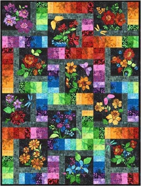 Pattern For Enchanted Garden Rainbow Of Jewels Bom By Jason Yenter From