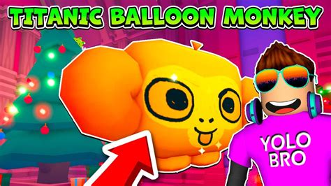 НОВЫЙ TITANIC BALLOON MONKEY В ОБНОВЛЕНИИ PET SIMULATOR X В РОБЛОКС