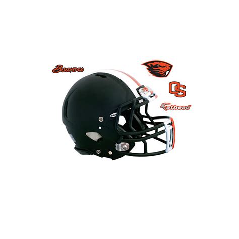 Small Oregon State Beavers Black Teammate Helmet Decal | Shop Fathead ...