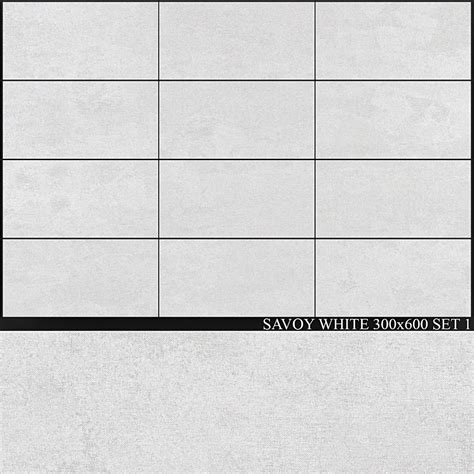 Yurtbay Seramik Savoy White 300x600 Set 1 Tile 3D Model