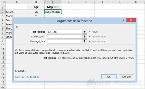 Formation Excel La Fonction SI