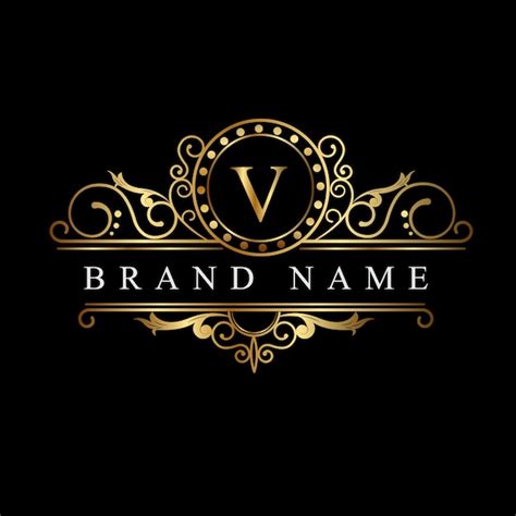 Premium Vector V Initial Letter Luxury Logo Template In Vector Art