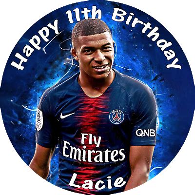 Happy Birthday Gifts Birthday Party Football Cake Design Mbappe Psg