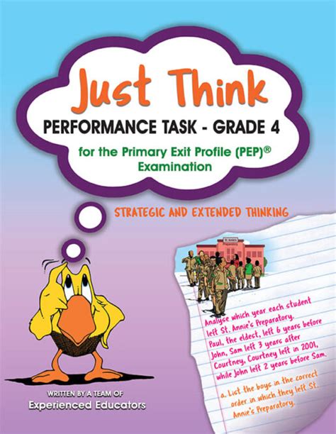 Just Think Performance Task Grade 6 Pep Booksmart