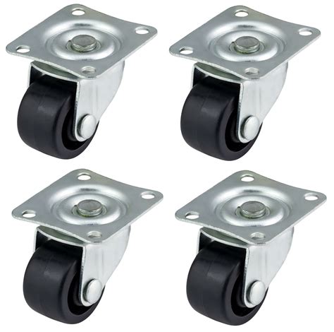 X Mm Nylon Castors Casters Swivel Small Mini Wheels Furniture