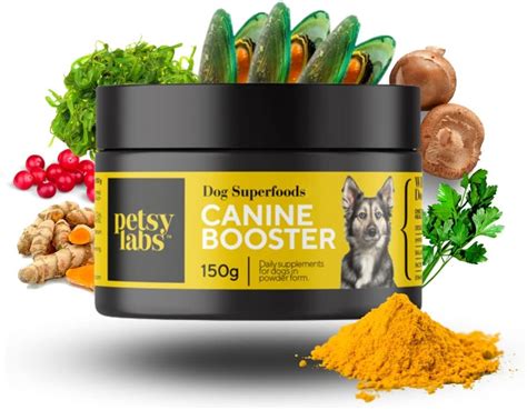 Petsy Labs Canine Booster avec Moule à lèvres Vertes Complément