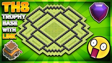 Unstoppable Base Insane Th8 Trophy Defensive Base Design 2020 With Copy Link 2020 Clash Of