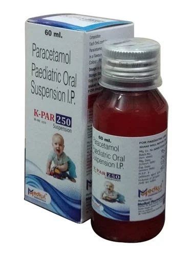 Ml Paracetamol Mg Paediatric Oral Suspension Ip At Rs Box