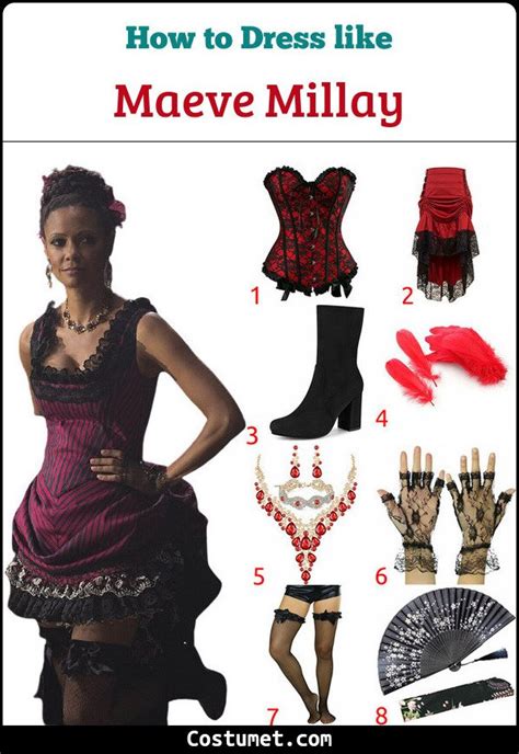 Maeve Millay Westworld Costume For Cosplay And Halloween 2022 Red And