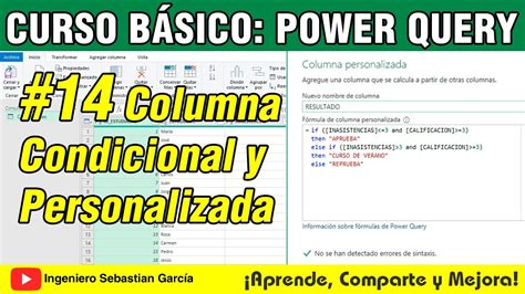 Columna Condicional Y Columna Personalizada En Power Query YouTube