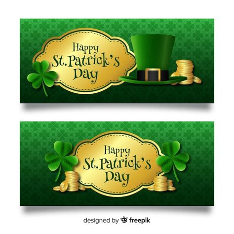 Free Vector St Patricks Day Banners