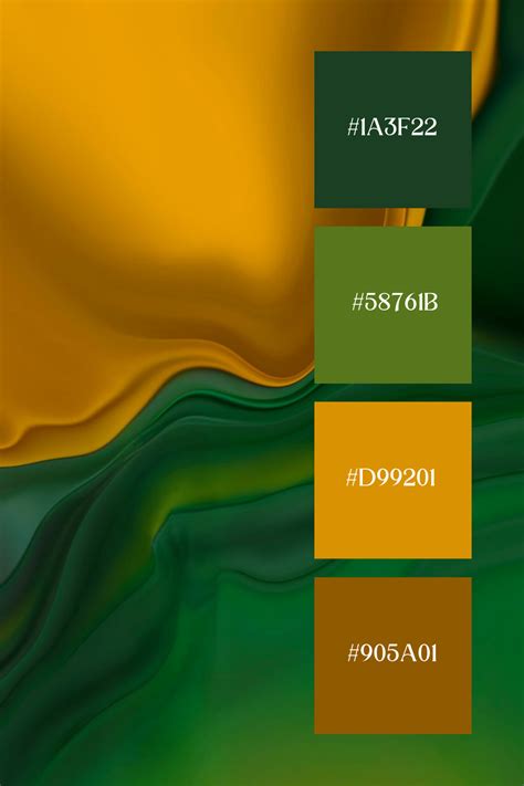 Green And Gold Color Palette Kelly Green Color Scheme Nature Color