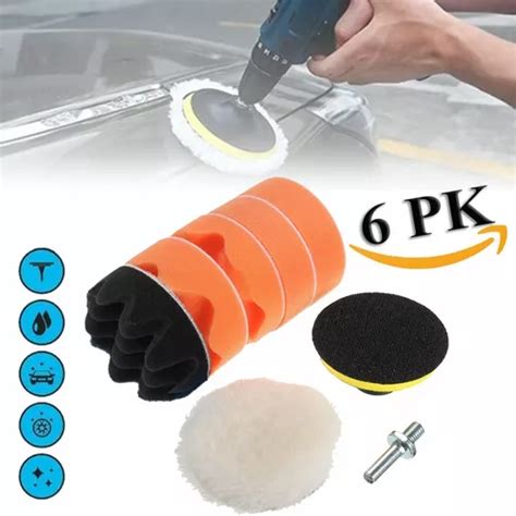 Inch Kit Piezas Auto Para Taladro Borlas Esponjas Pulir Meses