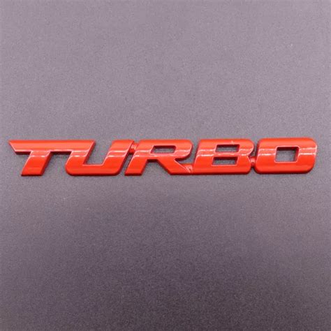 Black Car Auto Metal D Turbo Letter Emblem Badge Logo Sticker Fender